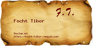 Focht Tibor névjegykártya